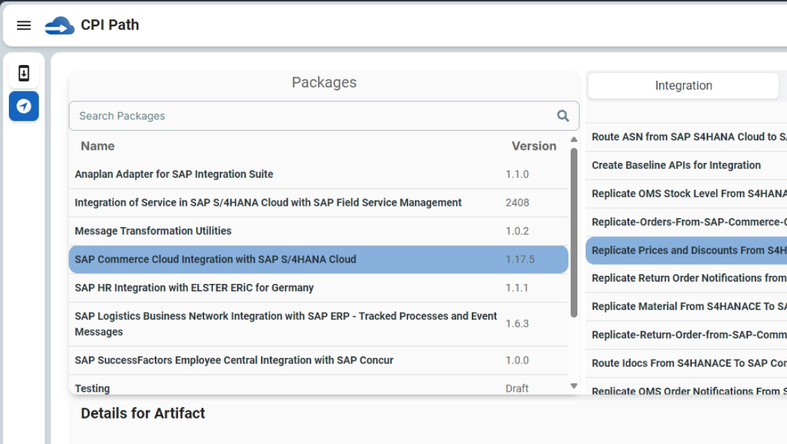 Cloud Integration Navigator (GUI Version)